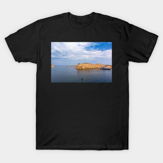 Fort St. Angelo in Birgu T-Shirt by lena-maximova